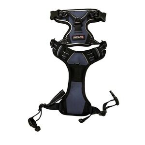 Barkbay‎ Dog Harness Small Navy  No Pull Front Clip Padded Reflective Vest NWOT